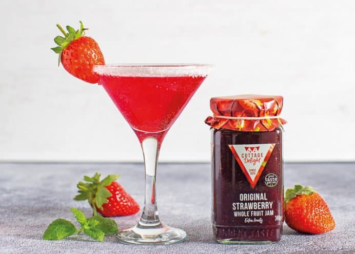 Strawberry Jamtini Cocktail