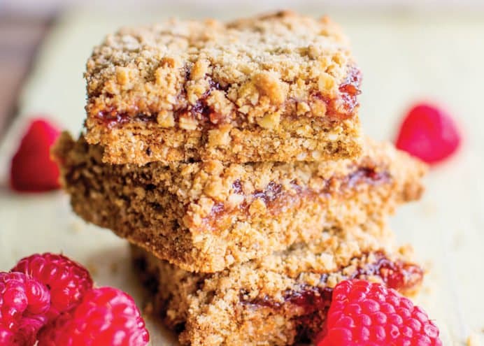 Raspberry Crumb Bar