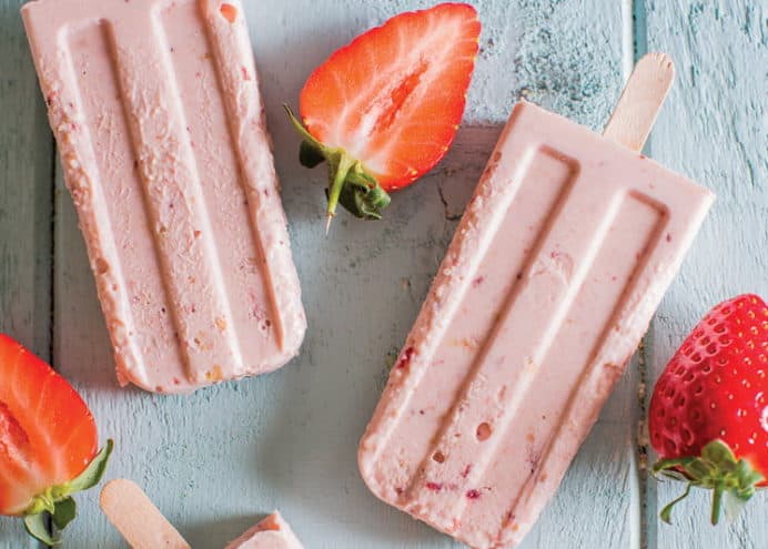 Strawberry Cheesecake Lollies