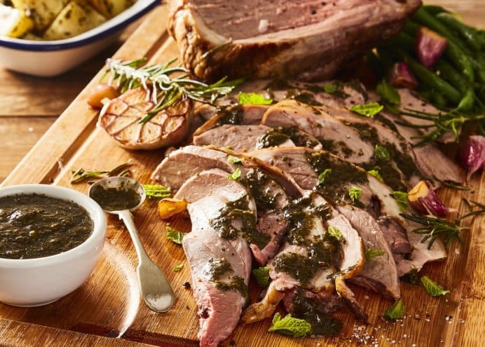 Lemon & herb roast lamb